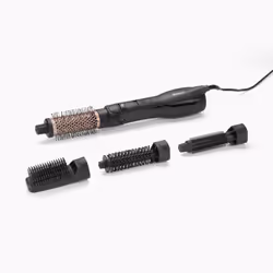 BaByliss AS122E, Brosse soufflante à air chaud, À chaleur, Boutons, Noir, Or rose, Vitrocéramique, 2,2 m
