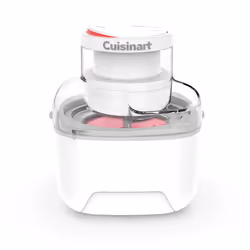 Cuisinart Solo Scoops, Sorbetière traditionnelle, 0,475 L, 1 bols, Gris, Transparent, Blanc, 25 min, Boutons