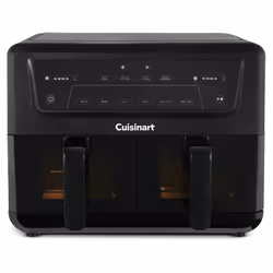Friteuse sans huile CUISINART - Airfryer AFD10XBLE - Capacité 104L - Double cuves - Noir - 2400W