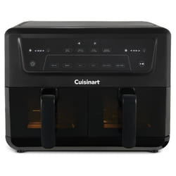 Friteuse sans huile CUISINART - Airfryer AFD10XBLE - Capacité 104L - Double cuves - Noir - 2400W