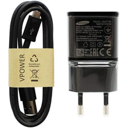Chargeur Original Samsung EP-TA20EBE Quick Charge pour Galaxy S6 S7 Edge S8 S8 Plus Noir