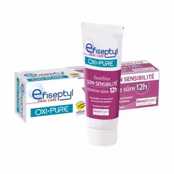 Dentifrice Sensibilité Oxi-Pure - Efiseptyl - Haleine Fraîche 12 Heures - Efficacité Immédiate - Testée Cliniquement - 75 ml