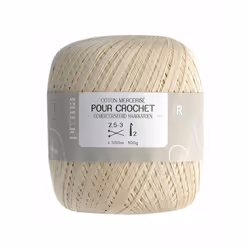 Coton à crocheter écru - Prima Mercerie