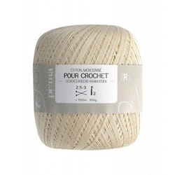 Coton à crocheter écru - Prima Mercerie