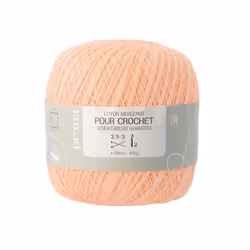 Coton à crocheter corail - Prima Mercerie