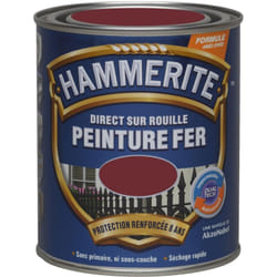 Hammerite - Peinture Direct Sur Rouille Laqué Rouge Basque 0,75 l