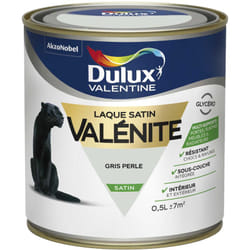 Dulux Valentine - Peinture Laque Valénite Satin Gris Perle 0,5 l
