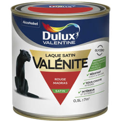 Dulux Valentine - Peinture Laque Valénite Satin Rouge Madras 0,5 l