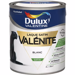 LIVRAISON OFFERTE DES 39€ D’ACHAT ET RETOUR GRATUIT ! Dulux Valentine laque valénite satin : Une laque hautement résistante a ...