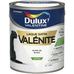 Dulux Valentine - Peinture Laque Valénite Satin Blanc De Blanc 2 l
