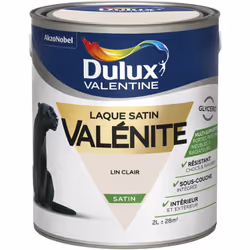 LIVRAISON OFFERTE DES 39€ D’ACHAT ET RETOUR GRATUIT ! Dulux Valentine laque valénite satin : Une laque hautement résistante a ...