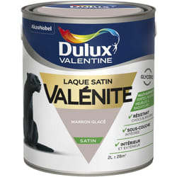 Dulux Valentine - Peinture Laque Valénite Satin Marron Glacé 2 l