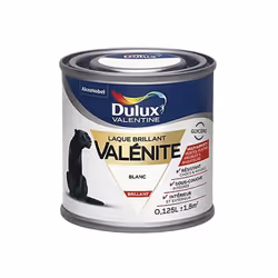 Le Testeur Laque brillant Dulux Valentine Valénite Blanc s'applique vos boiseries ferronneries et radiateurs intérieurs grâce ...