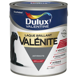 Dulux Valentine - Peinture Laque Valénite Brillant Anthracite 2 l