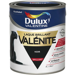 Dulux Valentine - Peinture Laque Valénite Brillant Noir 2 l
