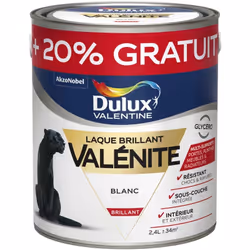 LIVRAISON OFFERTE DES 39€ D’ACHAT ET RETOUR GRATUIT ! Dulux Valentine laque valénite brillant : Une laque hautement résistant ...