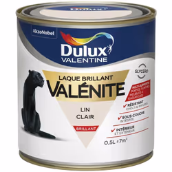 LIVRAISON OFFERTE DES 39€ D’ACHAT ET RETOUR GRATUIT ! Dulux Valentine laque valénite brillant : Une laque hautement résistant ...