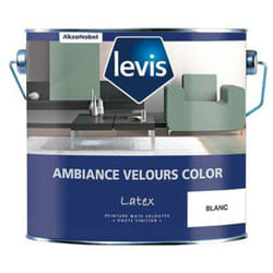 Levis - Ambiance Velours Color Peinture Acrylique Murs - Intérieur Finition: Mat - Couleur: Blanc - Conditionnement: 1L