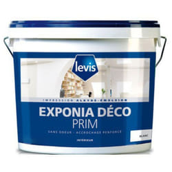 Exponia Deco Prim Peinture d'Impression - Murs, Plafonds & Boiseries - Intérieur Conditionnement: 2.5L - Couleur: Blanc - Levis