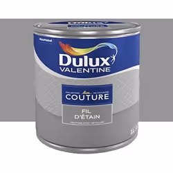 La Peinture acrylique Dulux Valentine Couture Effet Métallisé Fil d'étain est une peinture riche en particules métallisées. L ...