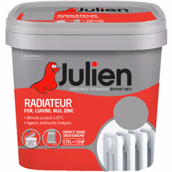 LIVRAISON OFFERTE DES 39€ D’ACHAT ET RETOUR GRATUIT ! Julien Peinture Radiateur : La Peinture Radiateur est spécialement form ...