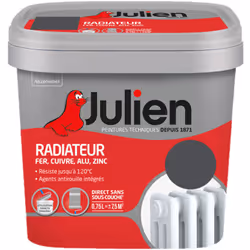 LIVRAISON OFFERTE DES 39€ D’ACHAT ET RETOUR GRATUIT ! Julien Peinture Radiateur : La Peinture Radiateur est spécialement form ...