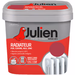 LIVRAISON OFFERTE DES 39€ D’ACHAT ET RETOUR GRATUIT ! Julien Peinture Radiateur : La Peinture Radiateur est spécialement form ...