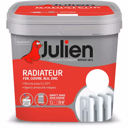 LIVRAISON OFFERTE DES 39€ D’ACHAT ET RETOUR GRATUIT ! Julien Peinture Radiateur : La Peinture Radiateur est spécialement form ...