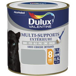 Dulux Valentine - Peinture Multi-Supports Extérieure Satin Gris Franc 0,5 l