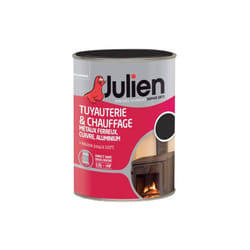 Peinture tuyauterie chauffage mat 250ml noir - Julien