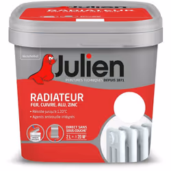 LIVRAISON OFFERTE DES 39€ D’ACHAT ET RETOUR GRATUIT ! Julien Peinture Radiateur : La Peinture Radiateur est spécialement form ...