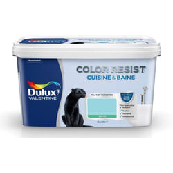 Peinture Color Resist Cuisine & Bains Satin Bleu Indien 2 l Dulux Valentine