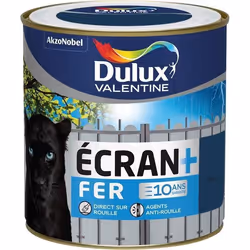 Peinture - DULUX VALENTINE - Écran+ - Marine - Glycérophtalique - Brillant - 500 mL