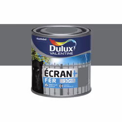 Résumé : Peinture ÉCRAN + FER BRILLANT par DULUX VALENTINE Coloris de la peinture : Anthracite - Garantie 10 ans Direct sur r ...