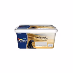 DULUX VALENTINE Couleurs du monde Dunes du Sahara est une peinture satinée monocouche pour murs et boiseries intérieur. S'app ...