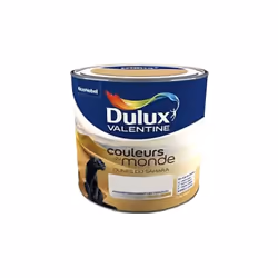 DULUX VALENTINE Couleurs du monde Dunes du Sahara est une peinture satinée monocouche pour murs et boiseries intérieur. S'app ...