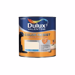 Dulux Valentine Color Resist est une peinture ultra résistante aux coups et ultra lessivable. Grâce à sa cire protectrice aux ...