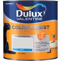 DULUX VALENTINE COLOR RESIST - Peinture intérieure murs et boiseries - 1L - nacre