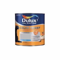 Dulux Valentine Color Resist est une peinture ultra résistante aux coups et ultra lessivable. Grâce à sa cire protectrice aux ...