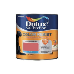 DULUX VALENTINE COLOR RESIST - Peinture intérieure murs et boiseries - 1L - rouge éternel