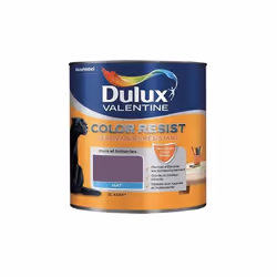 Dulux Valentine Color Resist est une peinture ultra résistante aux coups et ultra lessivable. Grâce à sa cire protectrice aux ...