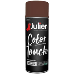 Julien - Peinture aérosol Color Touch multi-supports - Satin Brun Châtaigne - 400 ml