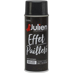 Julien - Peinture aérosol Effet Pailleté multi-supports - Argent - 400 ml