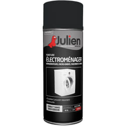Julien - Peinture aérosol pour Electroménager - Brillant Noir - 400 ml