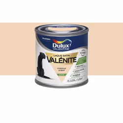 Le Testeur Laque Satin Dulux Valentine Valénite Coquille D'oeuf s'applique vos boiseries ferronneries et radiateurs intérieur ...