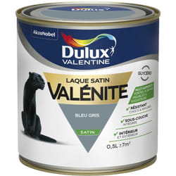Dulux Valentine - Peinture Laque Valénite Satin Bleu Gris 0,5 l