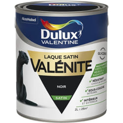 Dulux Valentine - Peinture Laque Valénite Satin Noir 2 l