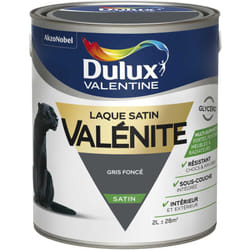 Dulux Valentine - Peinture Laque Valénite Satin Gris Foncé (ral 7015) 2 l