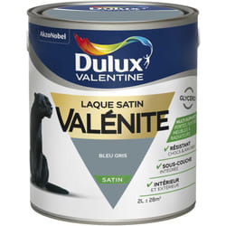 Dulux Valentine - Peinture Laque Valénite Satin Bleu Gris 2 l