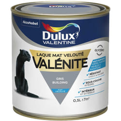 Dulux Valentine - Peinture Laque Valénite Mat Gris Building 0,5 l